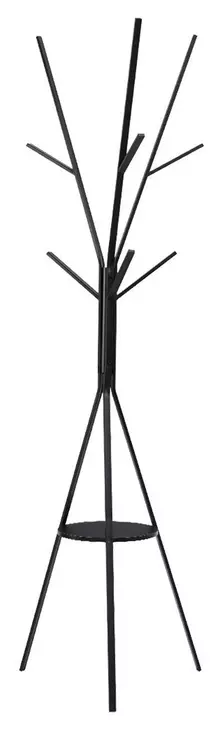 2010 Black 6 Hooks Coat Rack