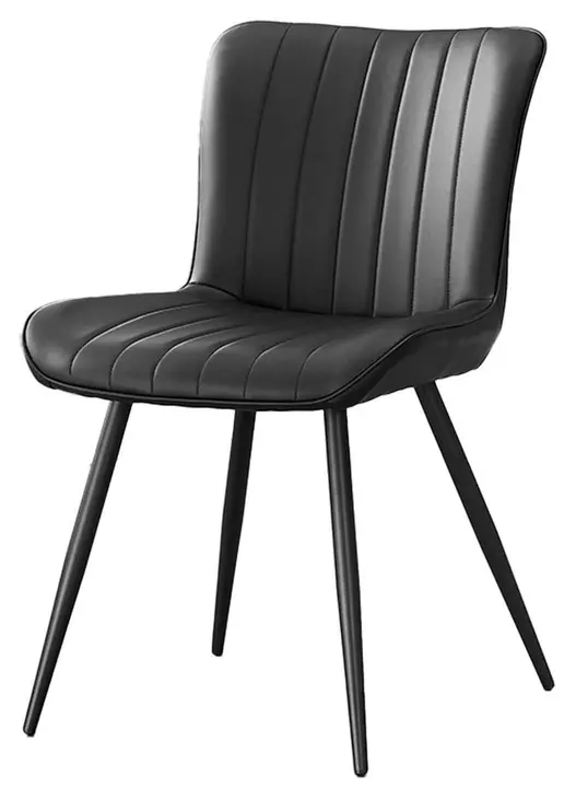 1130 Black Upholstered Dining Chair Set of 2
