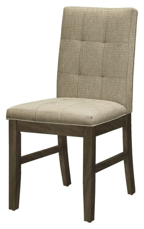 1378 Brown Upholstered Dining Chair Set of 2