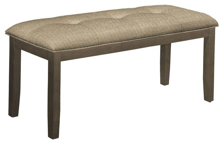 1379 Brown Upholstered 45" Dining Bench