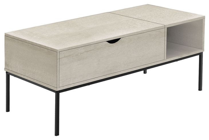 3807 Washed Oak Rectangular Lift Top Cocktail Table