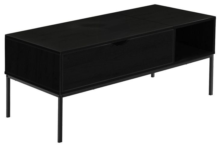 3808 Black Rectangular Lift Top Cocktail Table