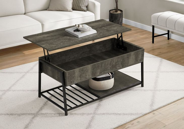 3821 Dark Bronze Rectangular Lift Top Cocktail Table