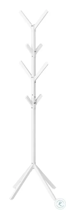 2059 White 70" Coat Rack