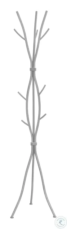 2061 Silver 74" Coat Rack