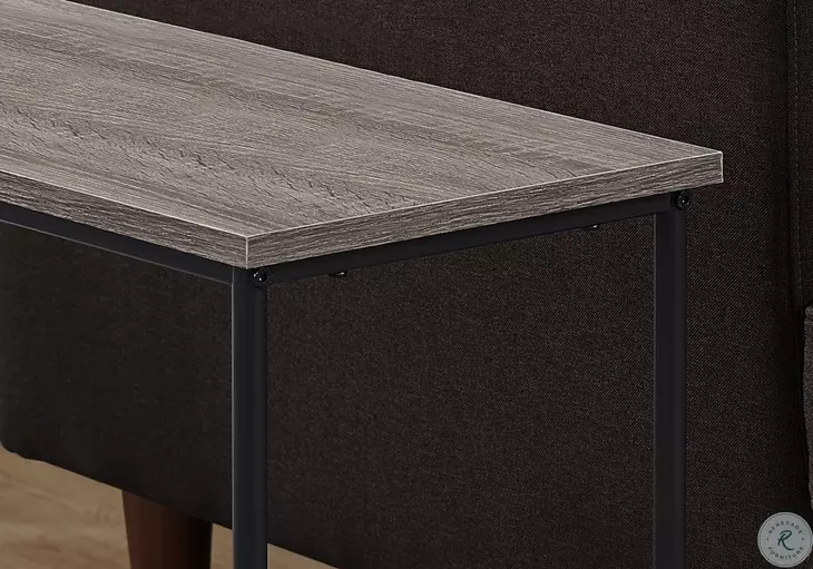 Dark Taupe 22" Accent Table