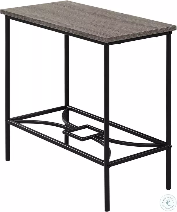 Dark Taupe 22" Accent Table