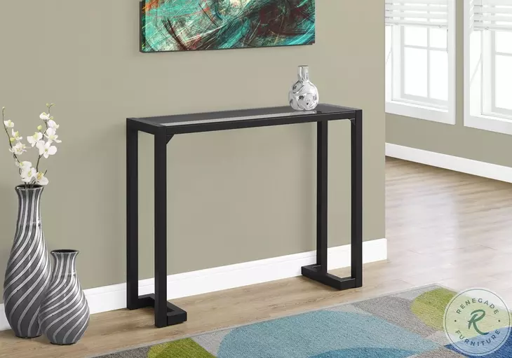 Black 42" Console Table