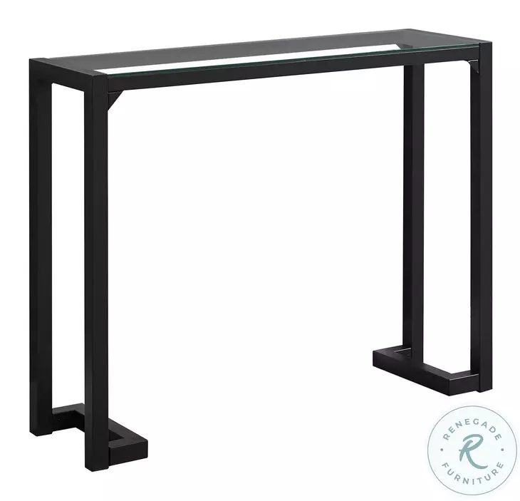 Black 42" Console Table