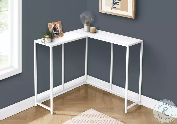 2160 White 36" Console Table