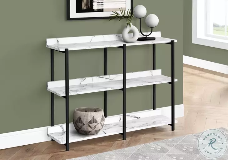 2221 White 48" Console Table