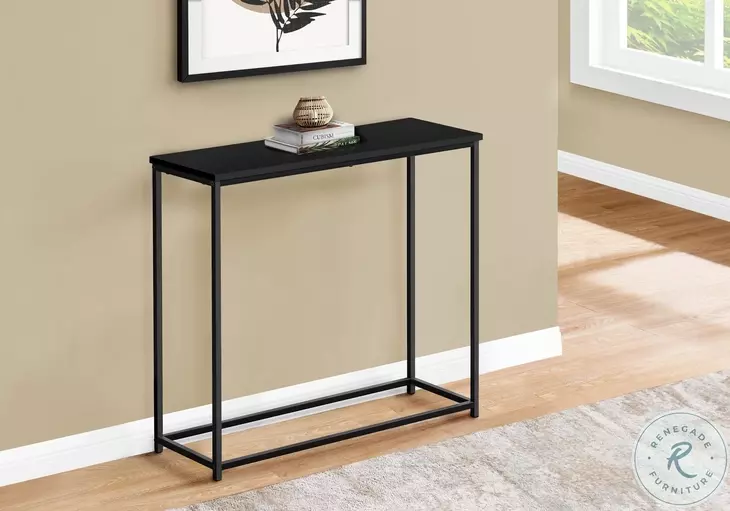 2250 Black Metal 32" Console Table