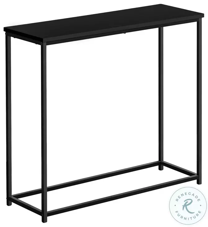 2250 Black Metal 32" Console Table