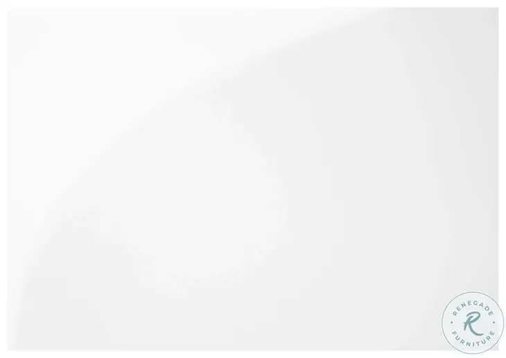 2252 Spacious Satin White And Black 32" Metal Console Table