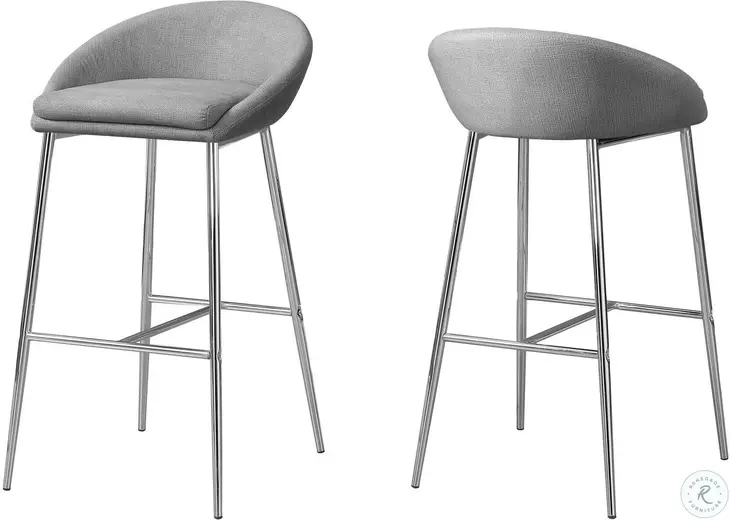 2298 Gray Bar Stool Set of 2