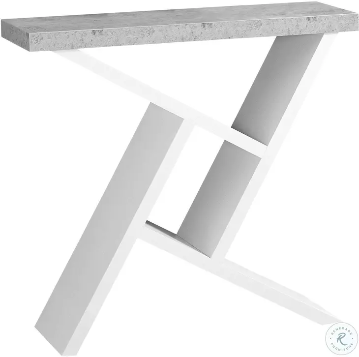 White 36" Console Table