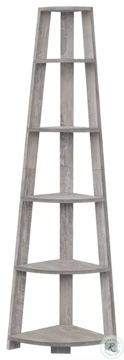 2433 Industrial Grey 72" Bookcase