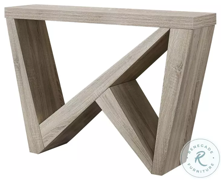 48" Dark Taupe Accent Table