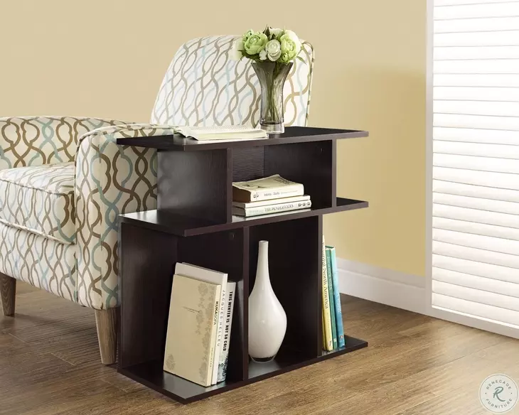 Cappuccino 24" Accent Side Table