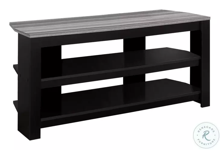 2564 Black And Grey 42"L TV Stand