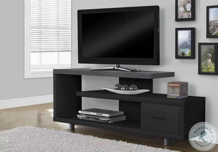 2575 Black And Grey 60"L TV Stand