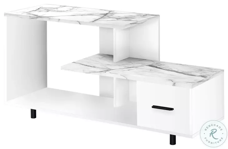 2609 White TV Stand