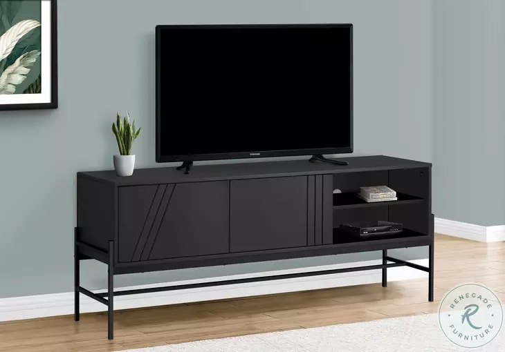 2734 Black TV Stand