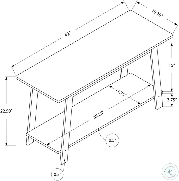 42" Gray TV Stand
