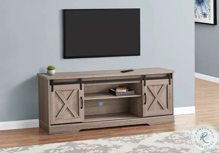 2746 Dark Taupe 2 Door 60" TV Stand