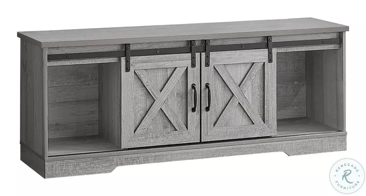 2747 Grey 2 Door 60" TV Stand