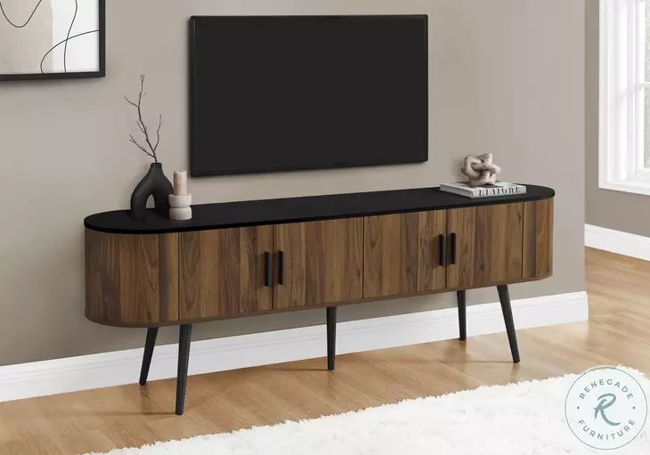 2798 Black and Brown TV Stand
