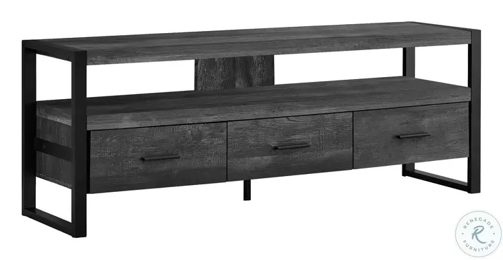 2823 Black 60" TV Stand