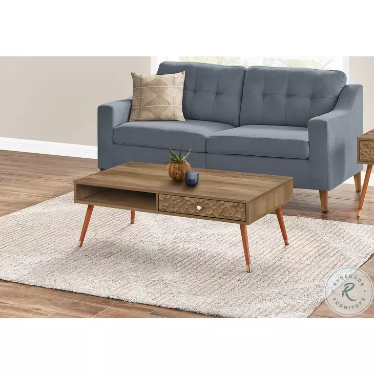 2836 Walnut Drawer Coffee Table