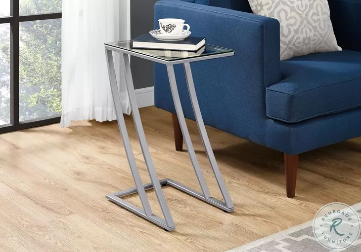 3090 Silver Accent Table