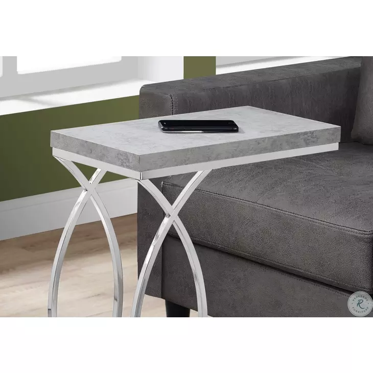 Grey Cement Accent Table