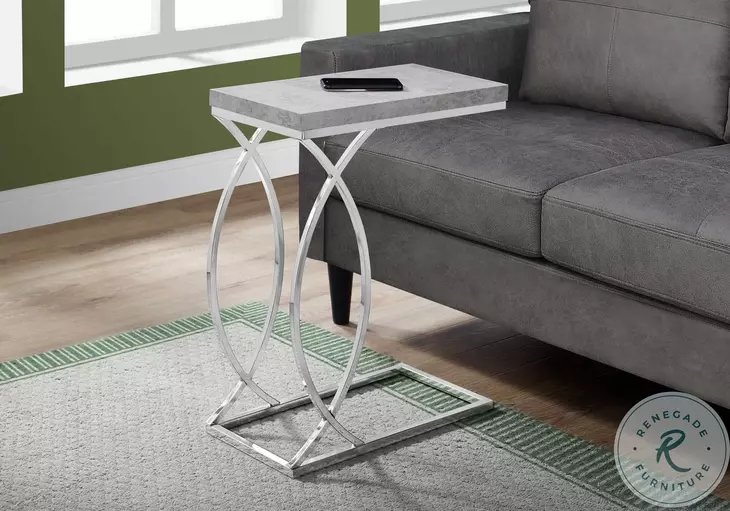 Grey Cement Accent Table