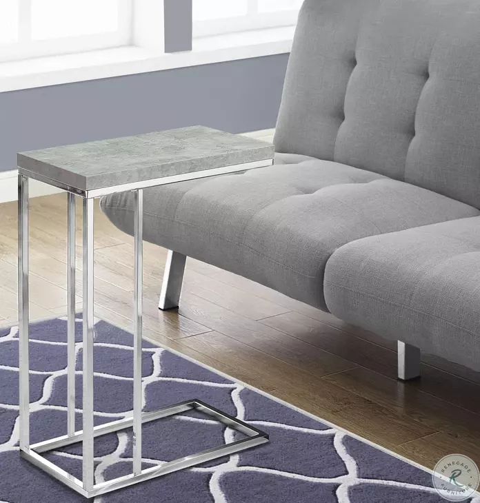 Gray Cement Accent Table