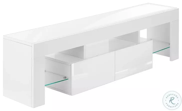 3548 High Glossy White TV Stand