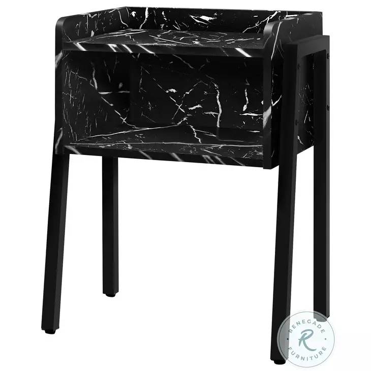 3590 Black 23" Accent Table