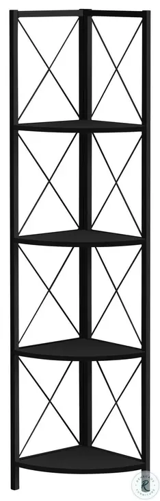 3649 Black Bookcase