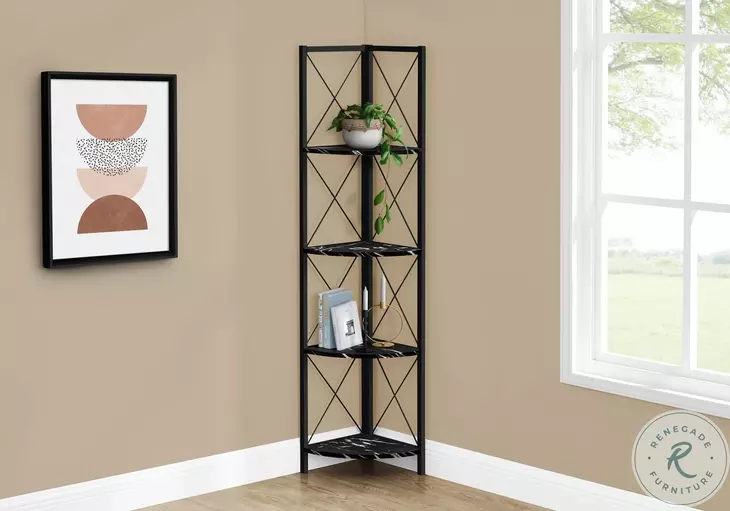 3650 Black Bookcase