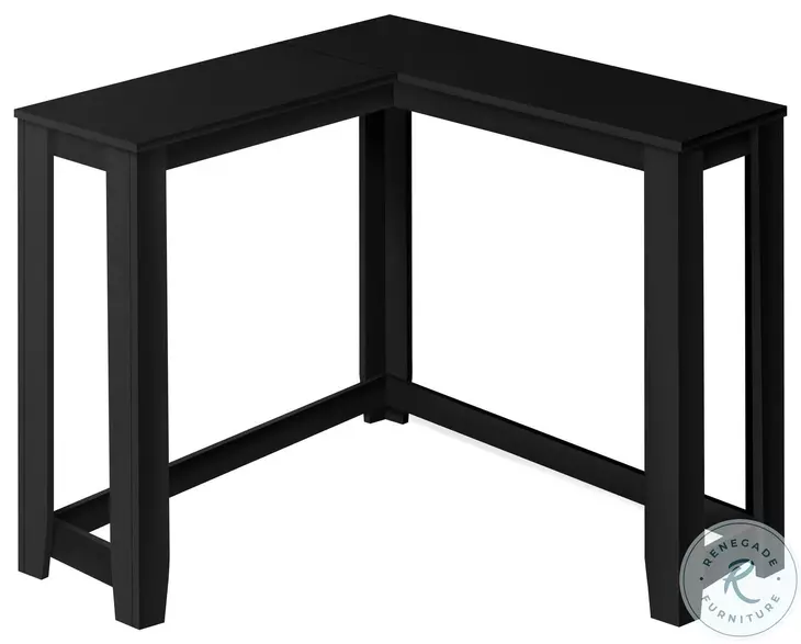 3657 Black 36" Corner Sofa Table