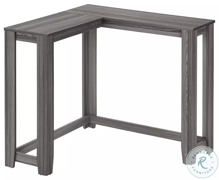 3658 Gray 36" Corner Sofa Table