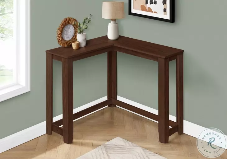 3661 Cherry 36" Corner Sofa Table