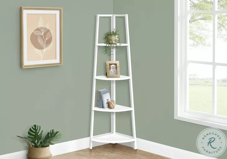 3665 White 60" Bookcase