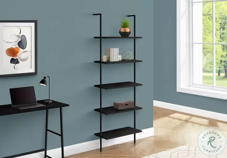 3683 Black Bookcase