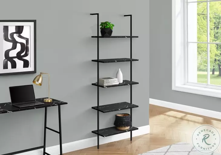 3684 Black Bookcase