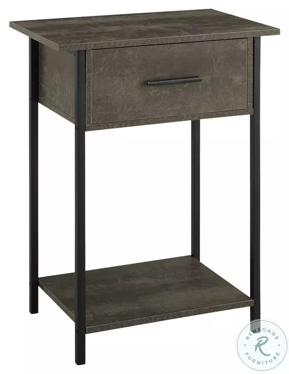 3815 Dark Bronze and Black Accent Table