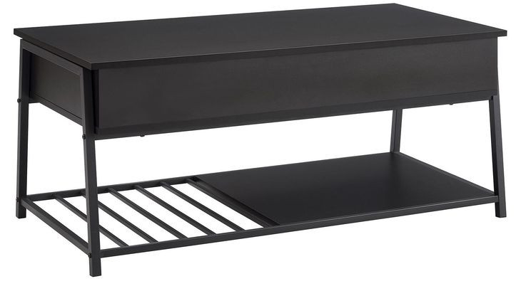 3820 Black Rectangular Lift Top Cocktail Table