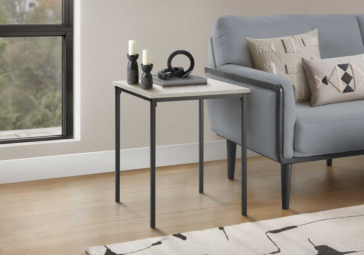 3826 Washed Oak Square Accent Table